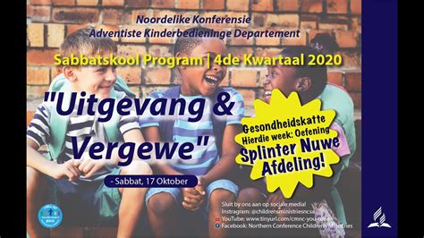 Uitgevang En Vergewe Afrikaans Kinder Program 17 Oktober 2020 Youtube