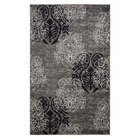 Linon Home Decor Milan Collection Grey And Black 8 Ft X 10 Ft 3 In