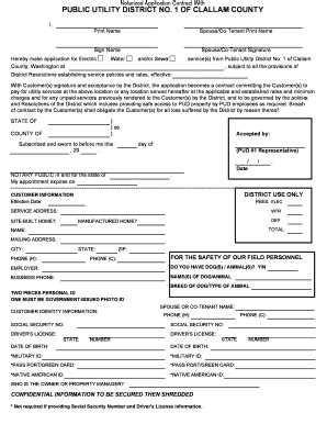 Fillable Online Notarized Application Contract With PUBLIC UTILITY Fax