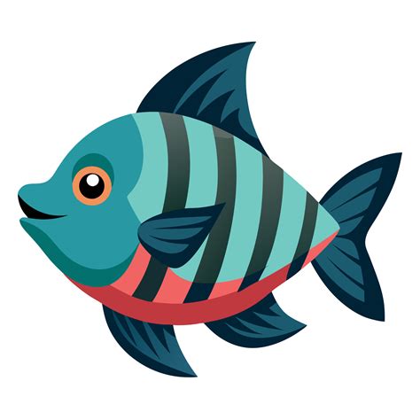 Freshwater Sunfish fish goes kawaii 48803413 Vector Art at Vecteezy