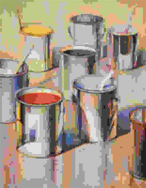 Wayne Thiebaud Paint Cans 1990 Artsy