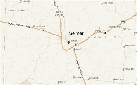 Selmer TN Map