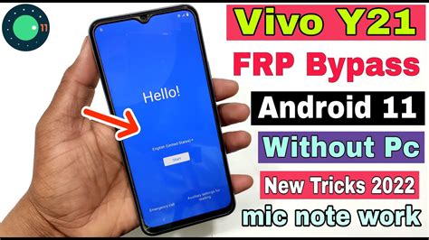 Vivo Y21 FRP Bypass Android 11 New Trick 2022 Vivo V2111 Google