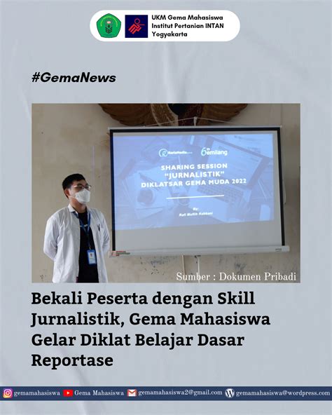 Bekali Peserta Dengan Skill Jurnalistik Gema Mahasiswa Gelar Diklat