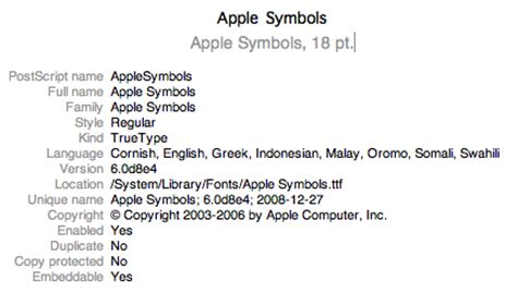 The Apple Symbols Font: A Great Repository for iPhone Button Icons ...