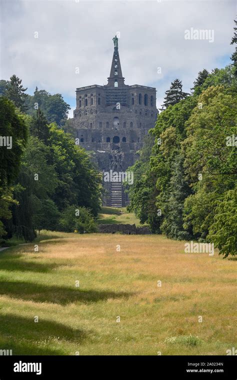 Hercules Monument Of Wilhelmshoehe Mountainpark At Kassel On Germany