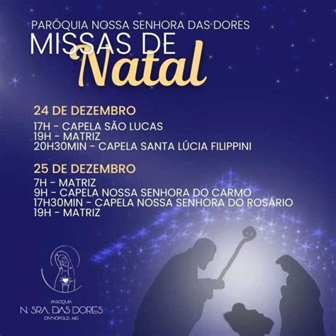 Confira a programação de Missas de Natal em Divinópolis Portal MPA