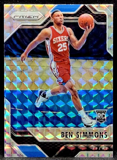 BEN SIMMONS RC 2016 Panini Prizm Mosaic 6 NETS Rookie Card EBay