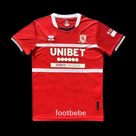 Maillot Middlesbrough 2023 2024 Domicile Rouge Footbebe