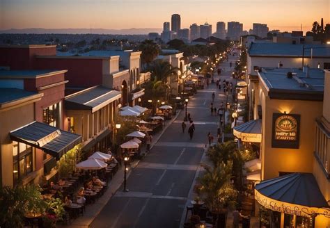 A Bustling Street Lined With Diverse Restaurants From Trendy Rooftop Eateries To Cozy