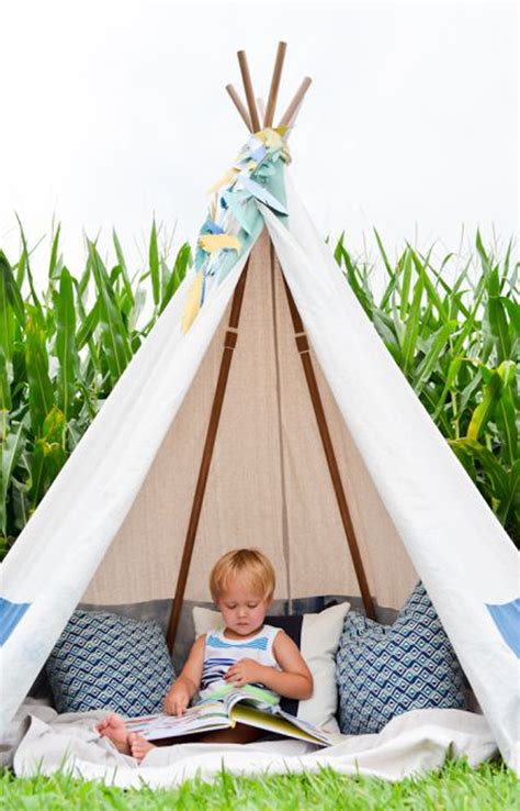 Cheerful Outdoor Teepee For Kids Playhouse Homemydesign