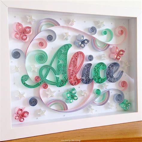 Momo Quilling Quilled Names Pictures Searched By Ch U Khang