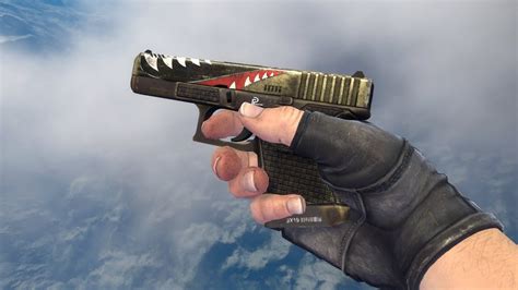 Glock 18 Warhawk Minimal Wear CS GO Skin Showcase YouTube