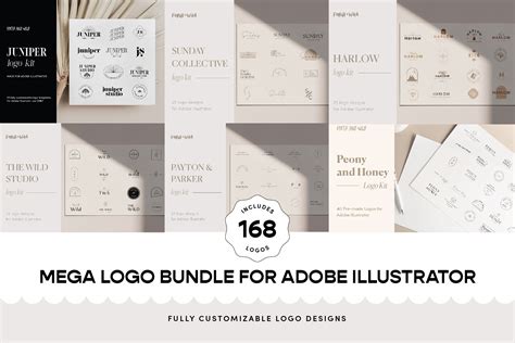 Mega Logo Bundle For Illustrator AI | Branding & Logo Templates ...