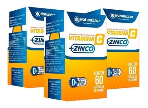 Kit X Suplemento Alimentar Vitamina C Zinco C Psulas