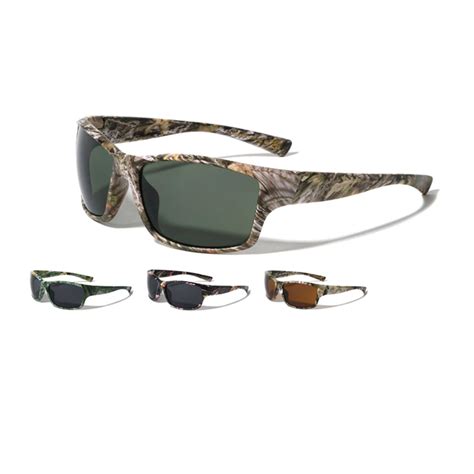 Camouflage Rectangled Sport Uv400 Uva And Uvb Sunglasses