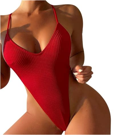 Summer Savings Clearance 2023 Wjsxc Womens Summer Bikini Solid Set