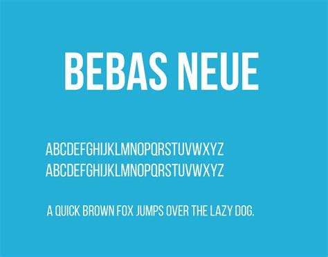 Bebas Neue Font Free Free Fonts