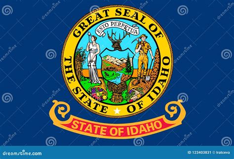 Flag Of Idaho USA Stock Image Image Of Patriot Icon 123403831