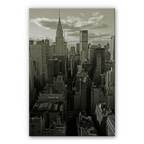 Alu Dibond Mit Silbereffekt Manhattan 2 Von K L Wall Art Wall Art De