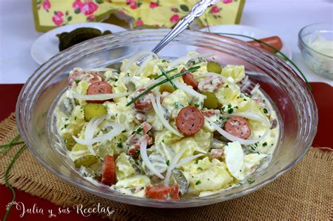 Julia Y Sus Recetas Ensalada De Patatas Alemana