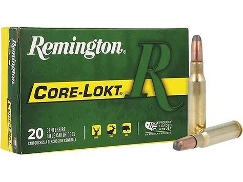 Remington Core Lokt 308 Winchester Ammo 180 Grain Jacketed Soft Point