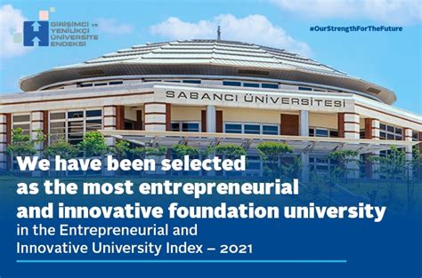 Sabancı University has been selected the most entrepreneurial and