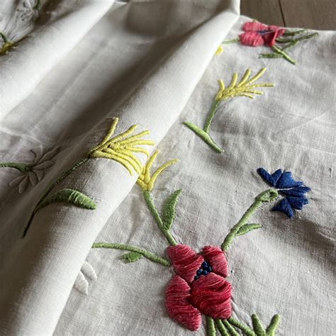 Embroidered Tablecloth - Etsy