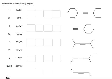 Solved Name Each Of The Following Alkynes Chegg