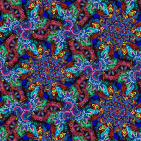 Symmetrie Abstract Digitaal Kunstwerk Symmetrie En Mandala Art Stock