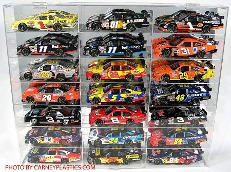 NASCAR Diecast Model Car Display Case 21 Car 1/24