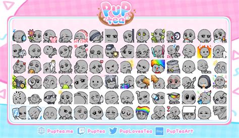 X Diy Cute Emote Bases For Twitch Youtube Or Discord Etsy Uk