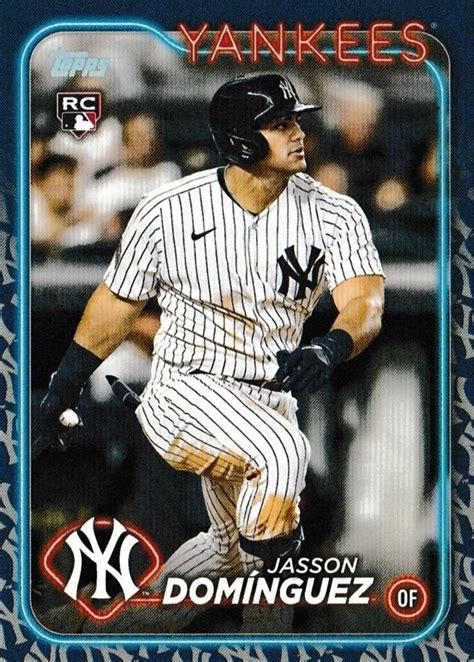 Jasson Dominguez Topps Team Color Border Variation Ssp