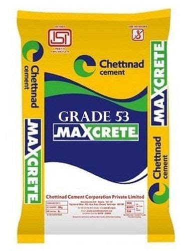 Grey Strong Durable And Low In Price Chettinad Maxcrete Opc Grade