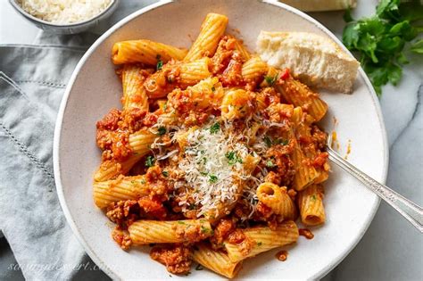 Rigatoni Bolognese Saving Room For Dessert