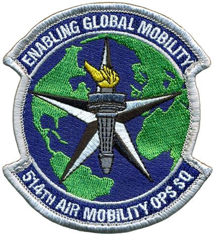 514th AIR MOBILITY OPERATIONS SQUADRON Flightline Insignia