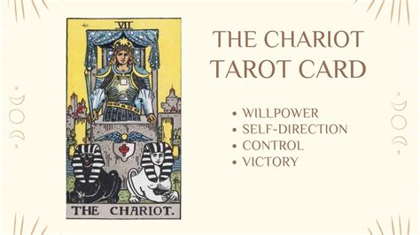 The Chariot Tarot Card Meaning Upright And Reversed Numerology Sign