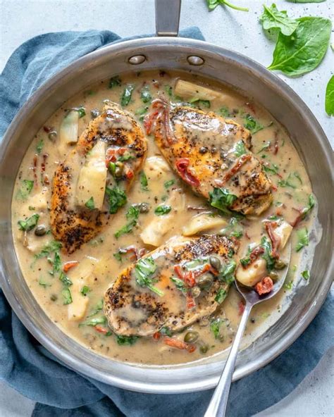 Easy Creamy Tuscan Chicken Healthy Fitness Meals