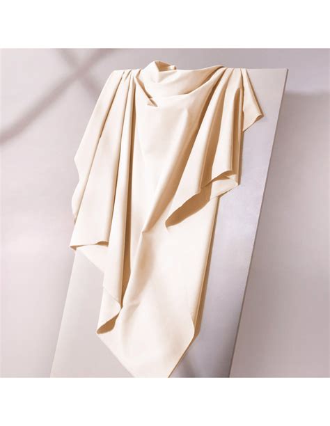 Tissu Gabardine De Coton Light Off White Atelier Brunette
