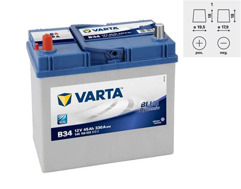 VARTA BLUE Dynamic 45Ah L Asia Pneubazar Pardubice