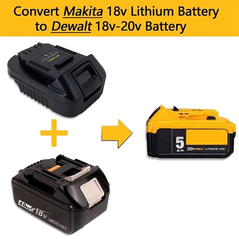 Mt20dl Battery Adapter For Makita Convert To For Dewalt 18v 20v Tools For Makita Bl1830 Bl1840