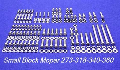 Car Truck Engine Rebuilding Kits Motors Sbm Intake Manifold Bolts Kit