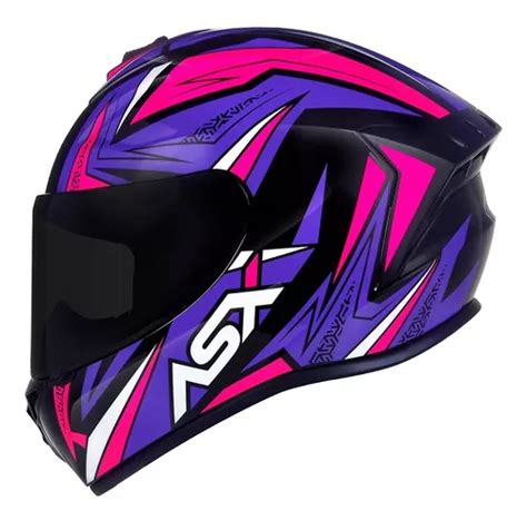 Capacete Asx Draken Speedmax Viseira Rosa Pink Uv Uva Parcelamento