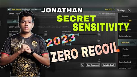 Jonathan New Sensitivity Competitive Player Best Sensitivity