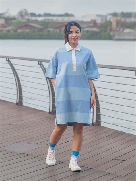 Check Styling Ideas For「jw Anderson Striped Polo Short Sleeve Dress」 Uniqlo Ph