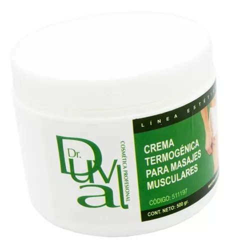 Dr Duval Crema Termogénica Para Masajes Musculares 500gr Mercadolibre