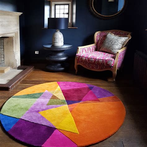 Vortex Circular Rug - Sonya Winner Vibrant Contemporary Rugs