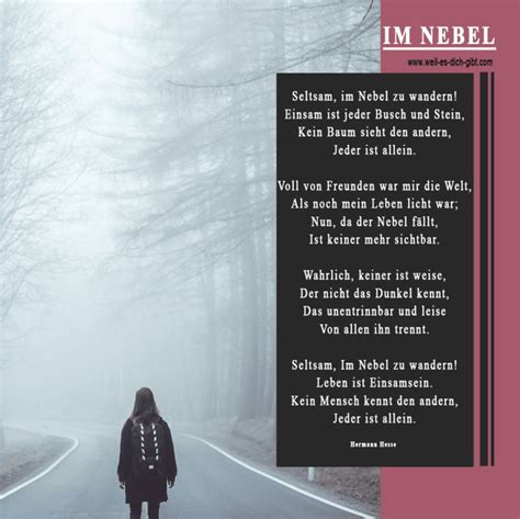 Ein wunderschönes Gedicht über Einsamkeit von Rainer Maria Rilke