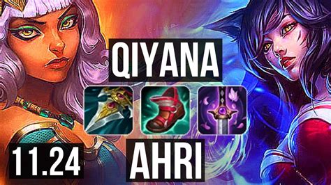 Qiyana Vs Ahri Mid Defeat Winrate Solo Kills Kr Diamond