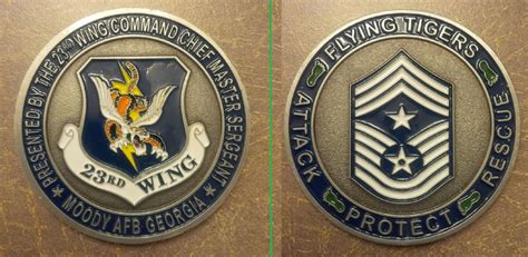 The Usaf Rescue Collection Usaf 23rd Wing Cmsgt Challenge Coin